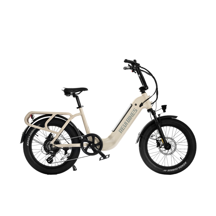 Revibikes Runabout.2 electric cargo bike 52V Step thru commute city utility electric bike with passenger seat 
