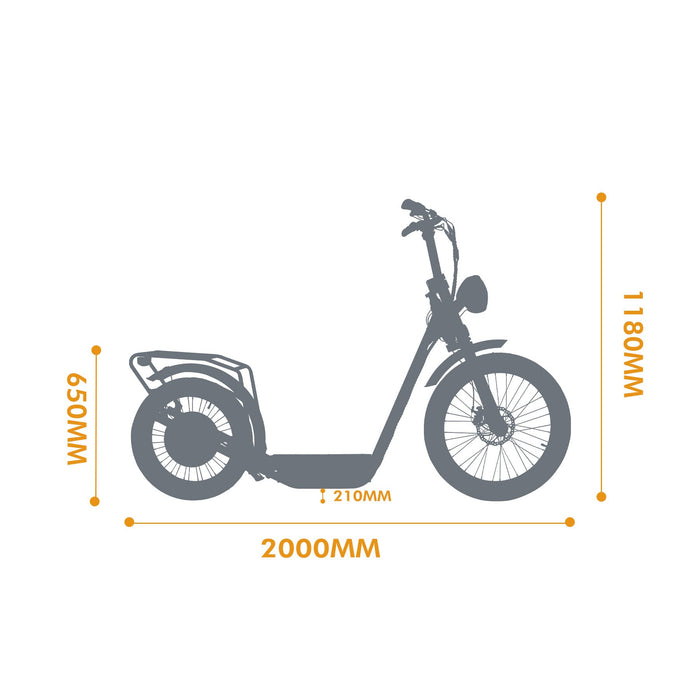 Eunorau Jumbo Electric Bike - Max Speed 21.7MPH