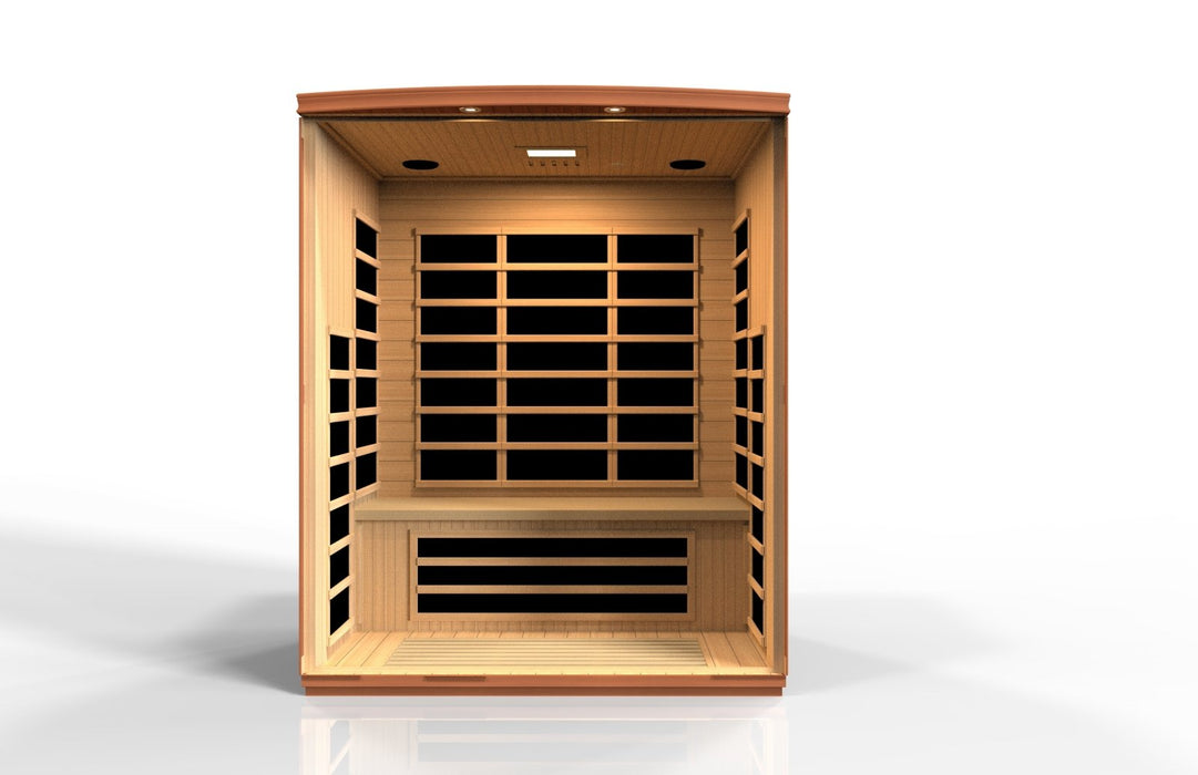 Golden Designs Ultra Low EMF 3-Person Dynamic "Lugano" FAR Infrared Sauna