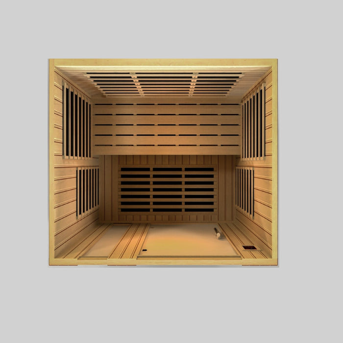 Golden Designs Ultra Low EMF 3-Person Dynamic "Lugano" FAR Infrared Sauna