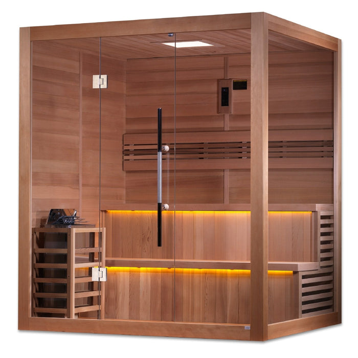 Golden Designs 6-Person Traditional Sauna "Kuusamo"