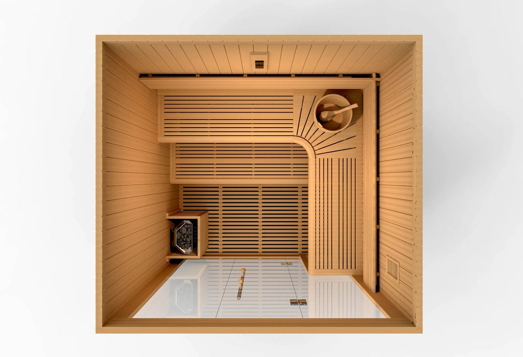 Golden Designs Steam Sauna 6-Person "Osla Edition" Traditional Sauna