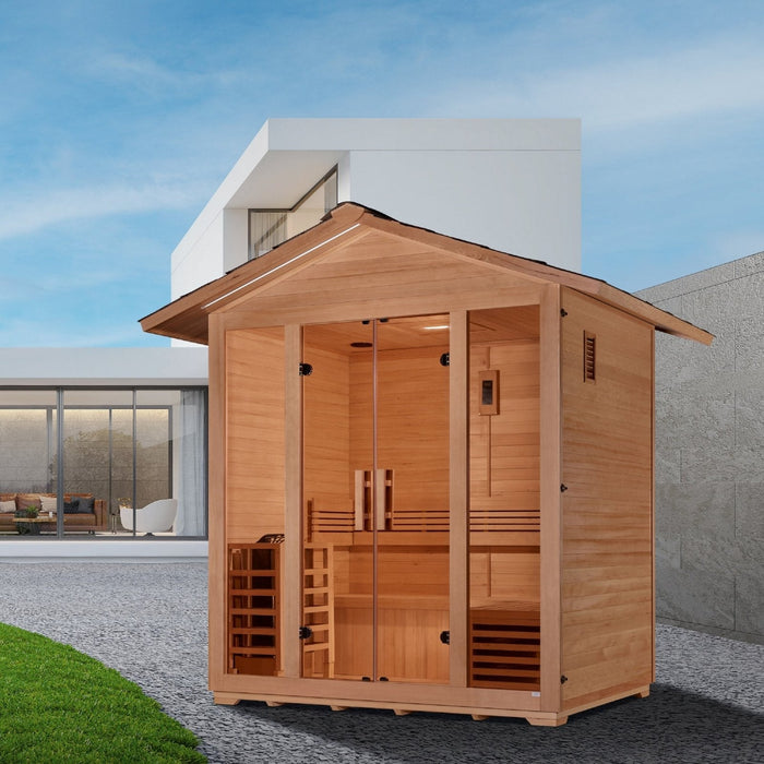 Golden Designs "Vorarlberg" 5-Person Traditional Outdoor Steam Sauna