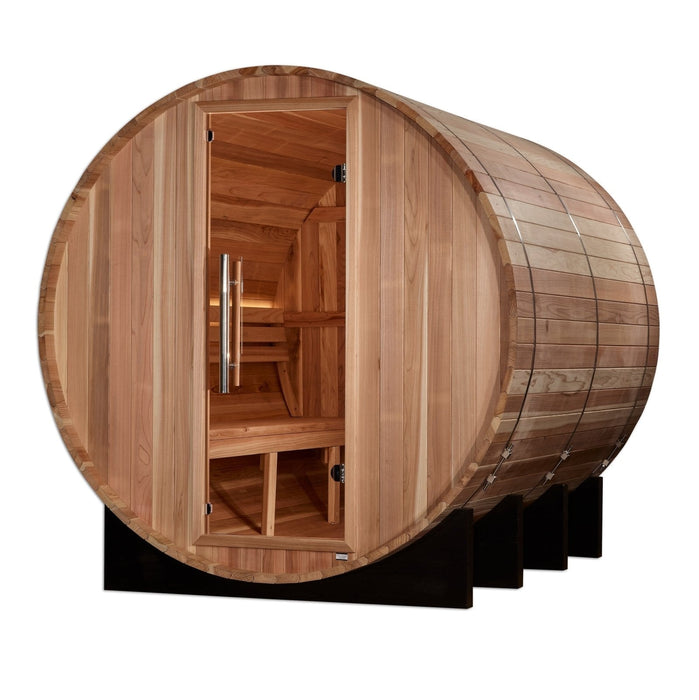 Golden Designs "Klosters" 6-Person Outdoor Barrel Traditional Steam Sauna