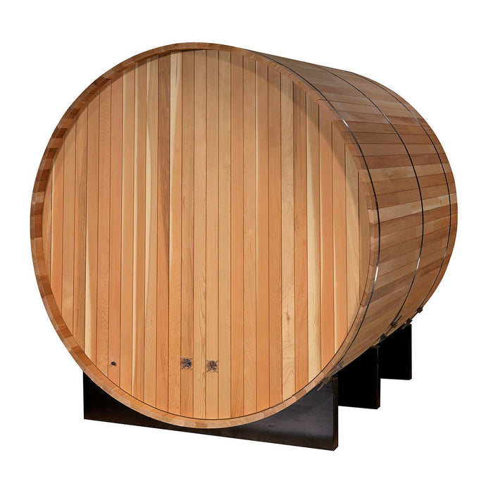 Golden Designs Outdoor Barrel 4-Person "Uppsala Edition" Traditional Sauna