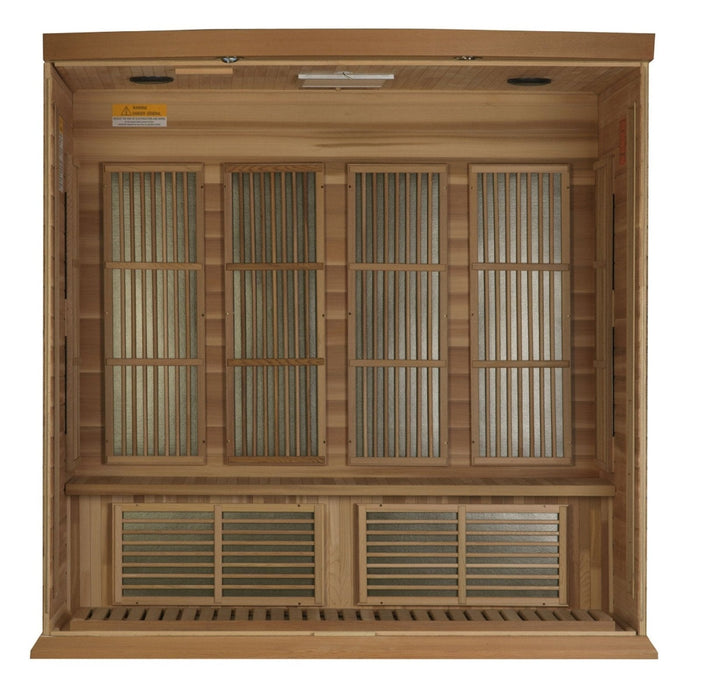 Golden Design Low EMF 4-Person Maxxus FAR Infrared Sauna